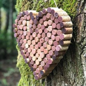 Handmade Wine Cork Heart Wreath